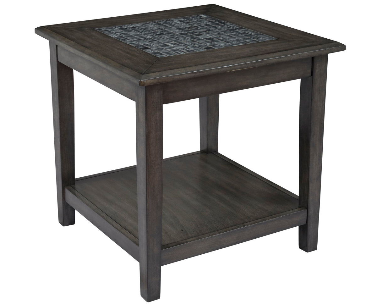 Baroque - Mosaic End Table - Gray