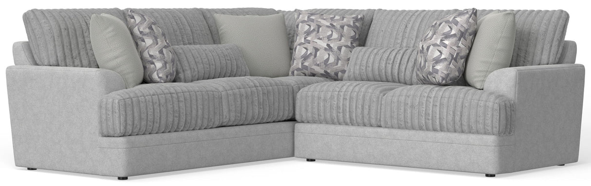 Titan - Sectional With Comfort Coil Seating And Accent Pillows Included