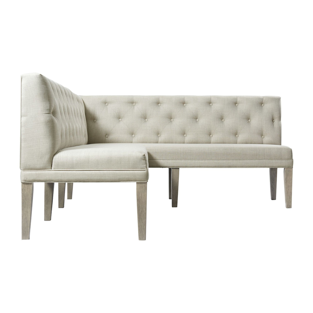 Peyton - Sectional Sofa Dining Set - Gray