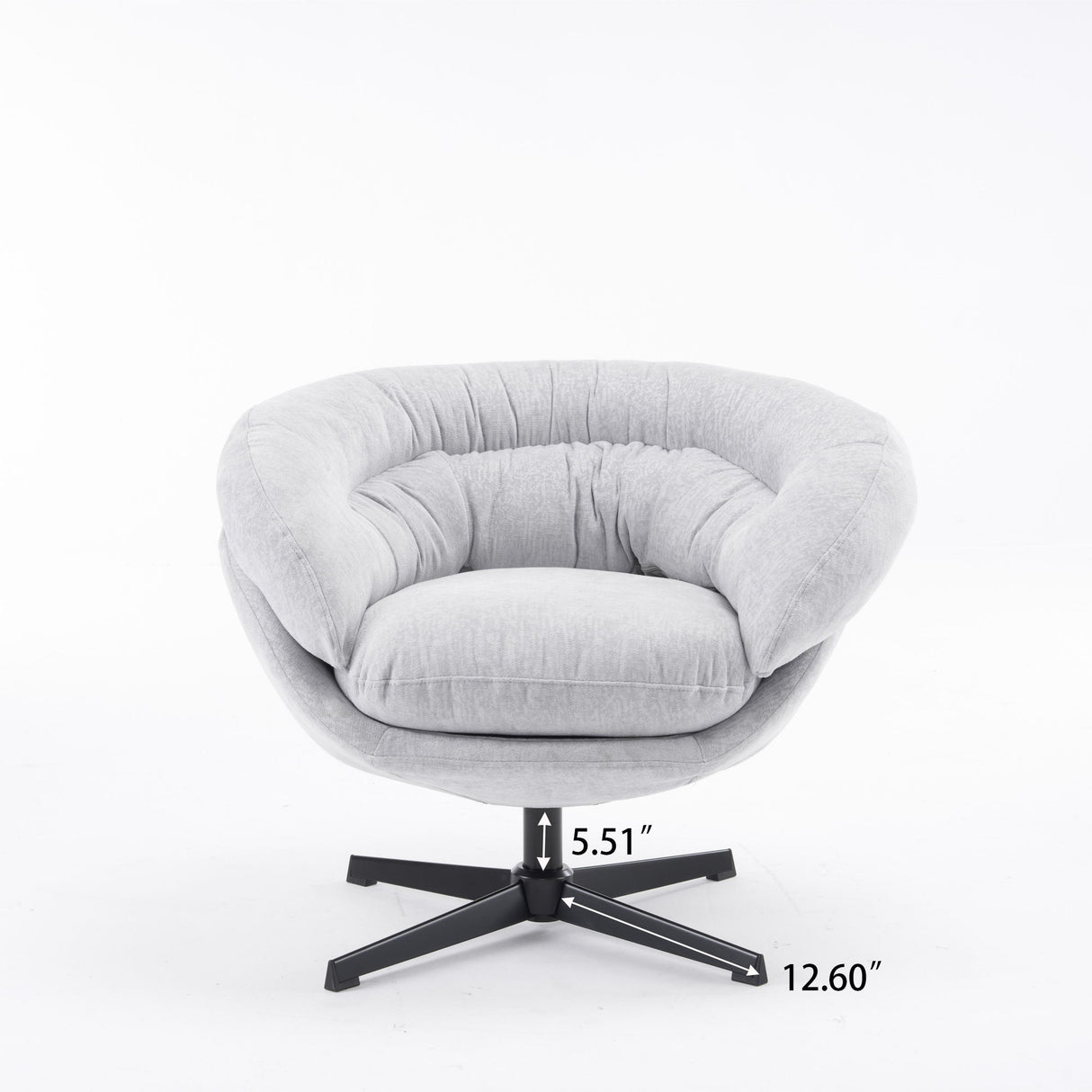 Modern Chenille Office Chair With 360 Degree Swivel