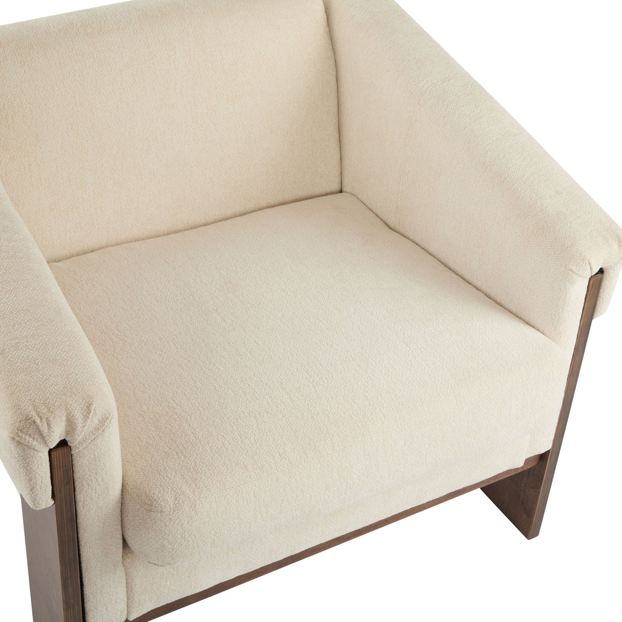 Sierra - Vintage Modern Accent Chair With Deep Cushions And Wide Armrests