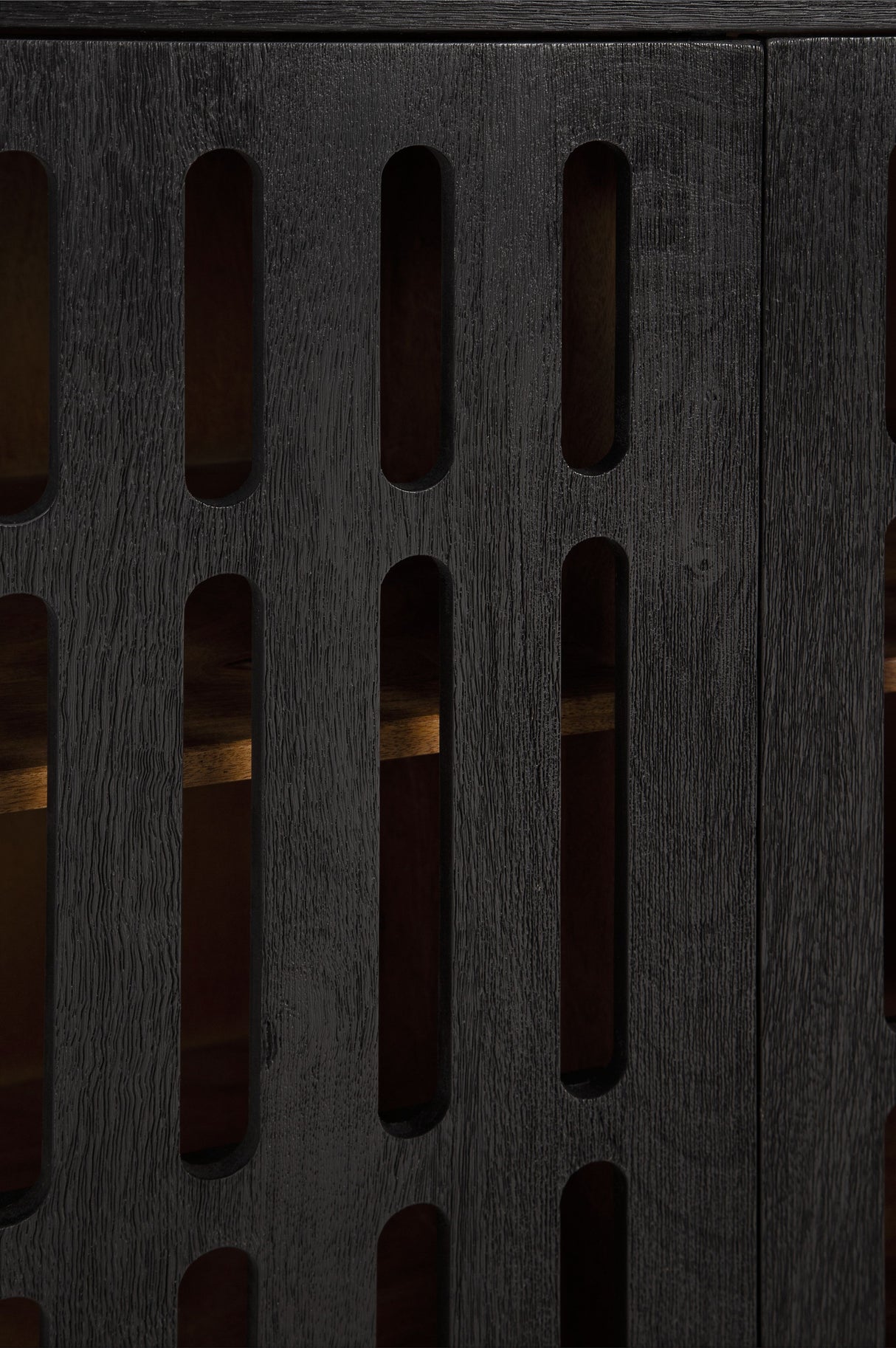 Vallisburg - Accent Cabinet - Black / Natural