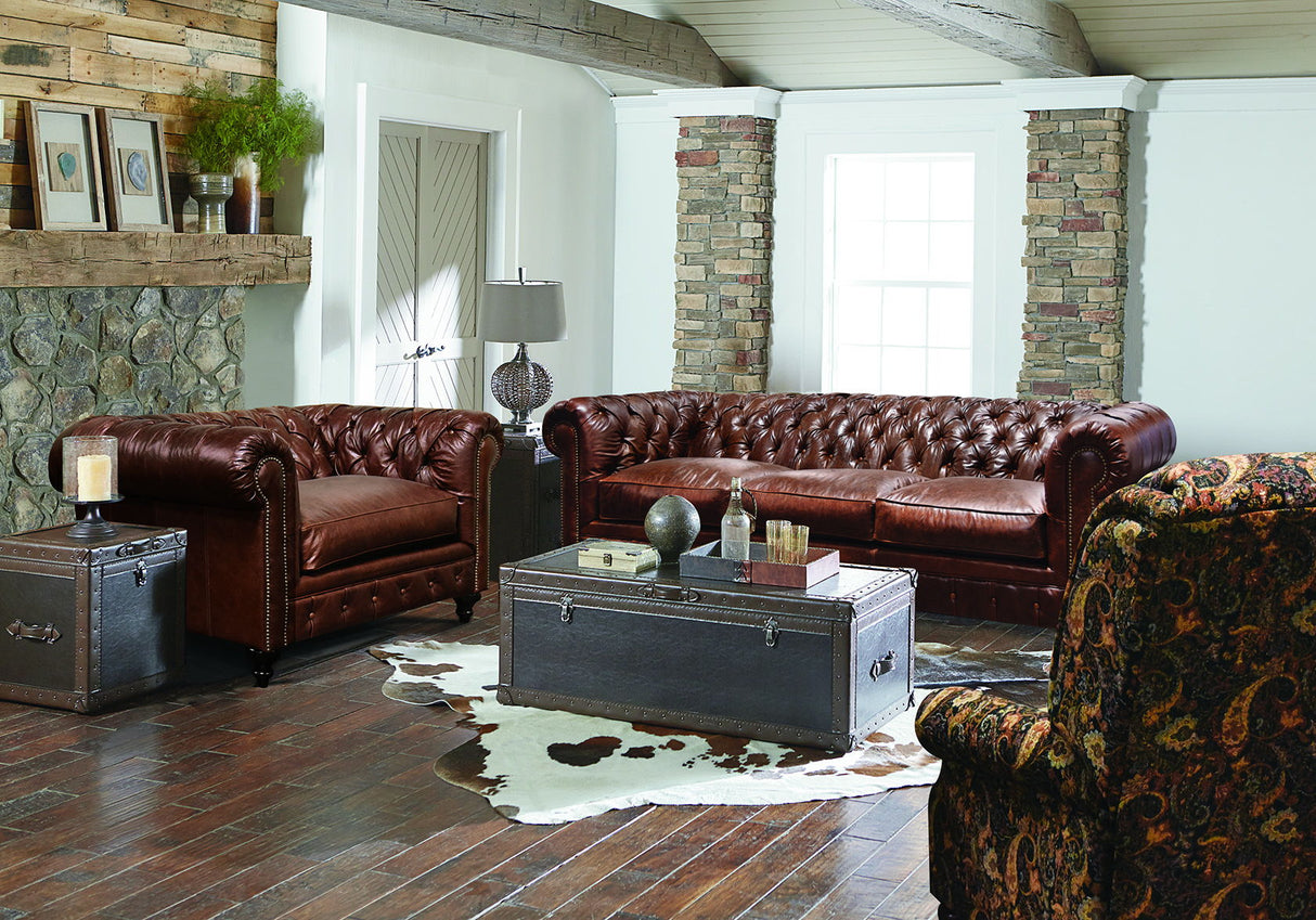 Rondell - 2R00LR/NR - Stationary Sofa With Nails