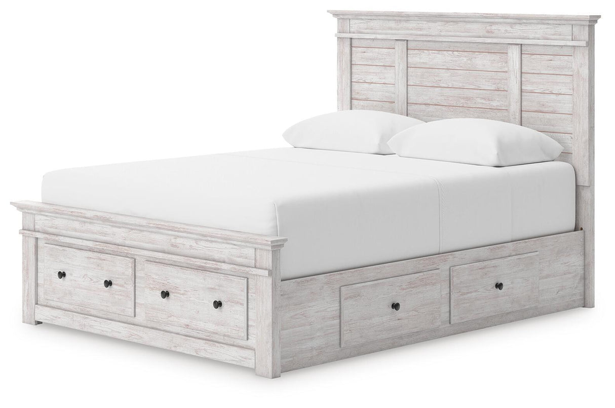 Makidern - Panel Storage Bed