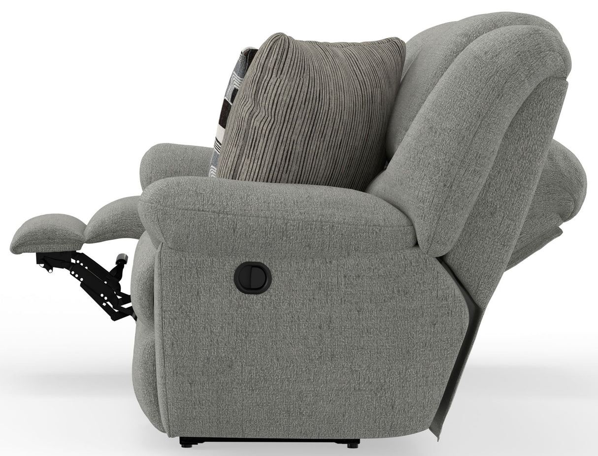 Trifecta - Sofa With 3 Recliners and Drop Down Table