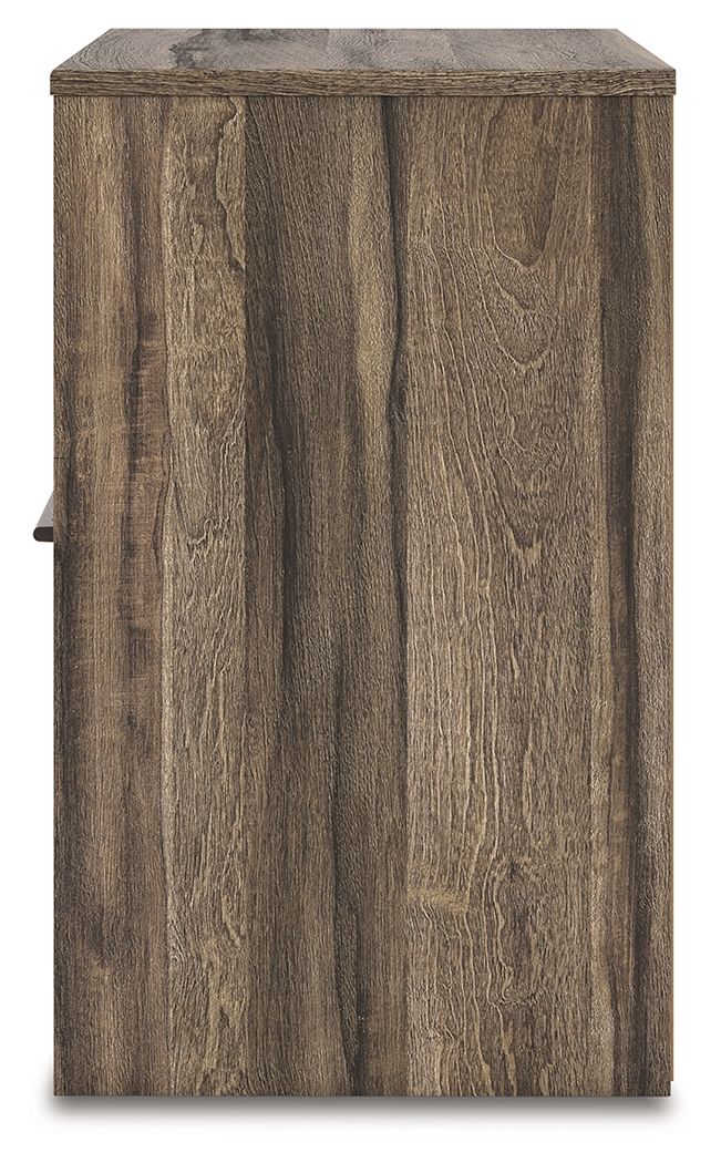 Elbrim - One Drawer Night Stand - Brown