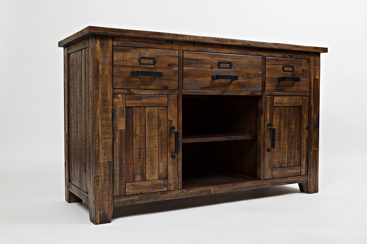 Cannon Valley - 50" Media Console - Distressed Medium Brown