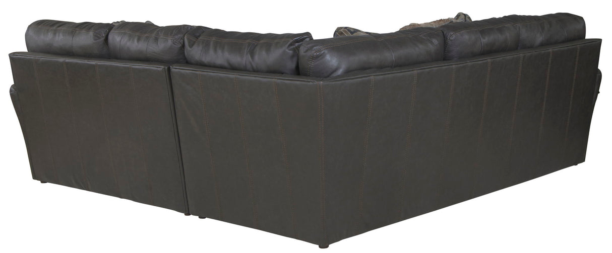 Denali - Italian Leather Match Sectional