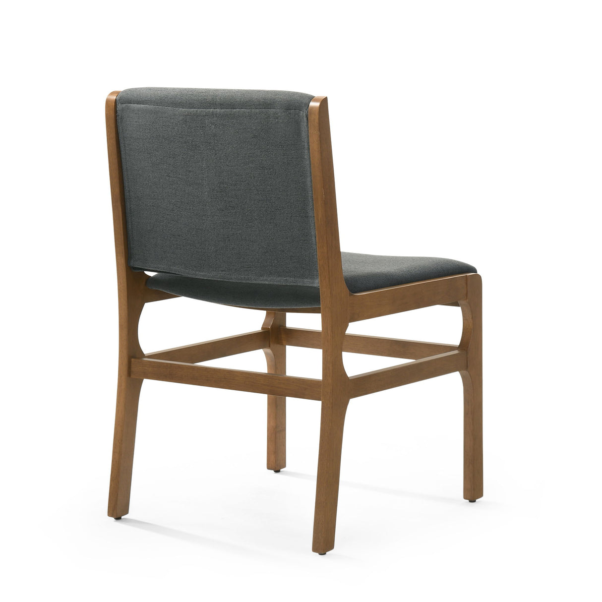 Contemporary Dining Chair Set Upholstered Fabric With Rubberwood Frame