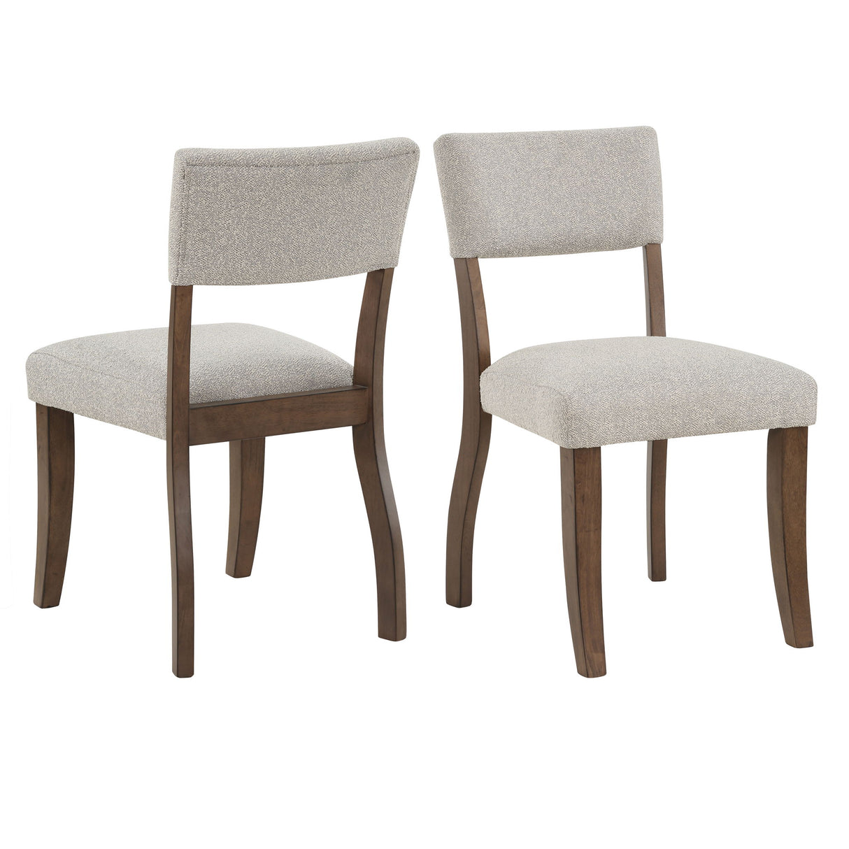 Wade - Side Chair (Set of 2) - White / Light Brown