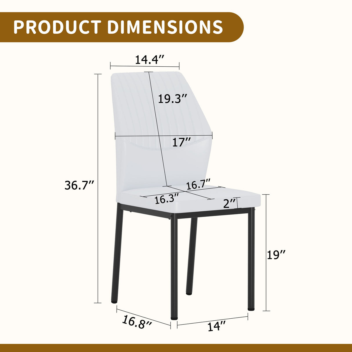 Luxury Simple Chair With Metal Leg