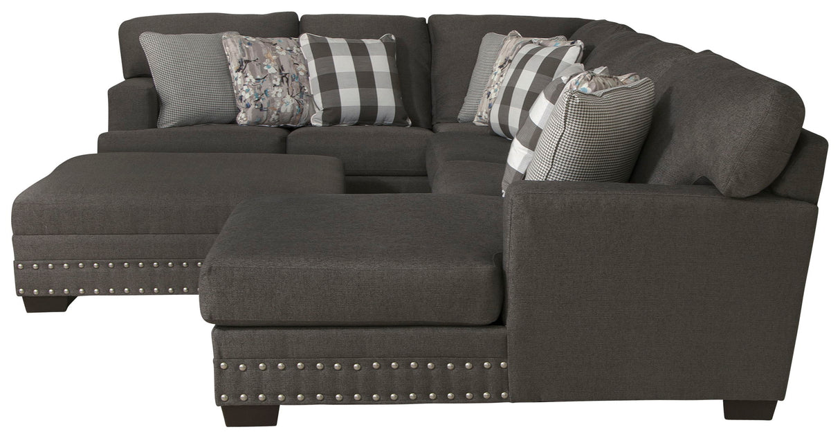 Crawford - Sectional With Cocktail Ottoman