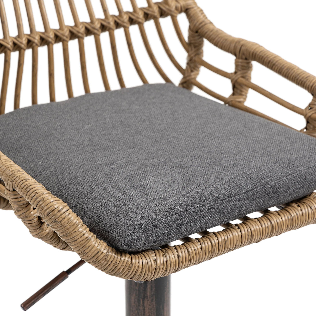 Modern Swivel Bar Stools Adjustable Counter Chairs With Footrest (Set of 2)