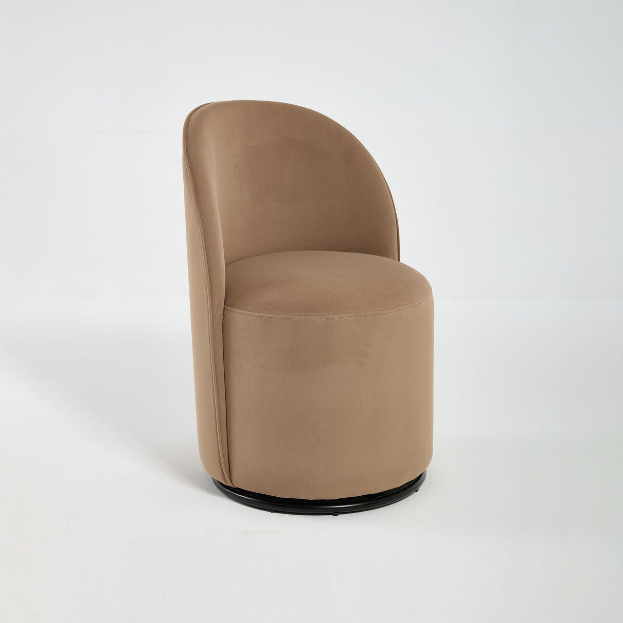 360 Degree Swivel Armless Dining Barrel Chair