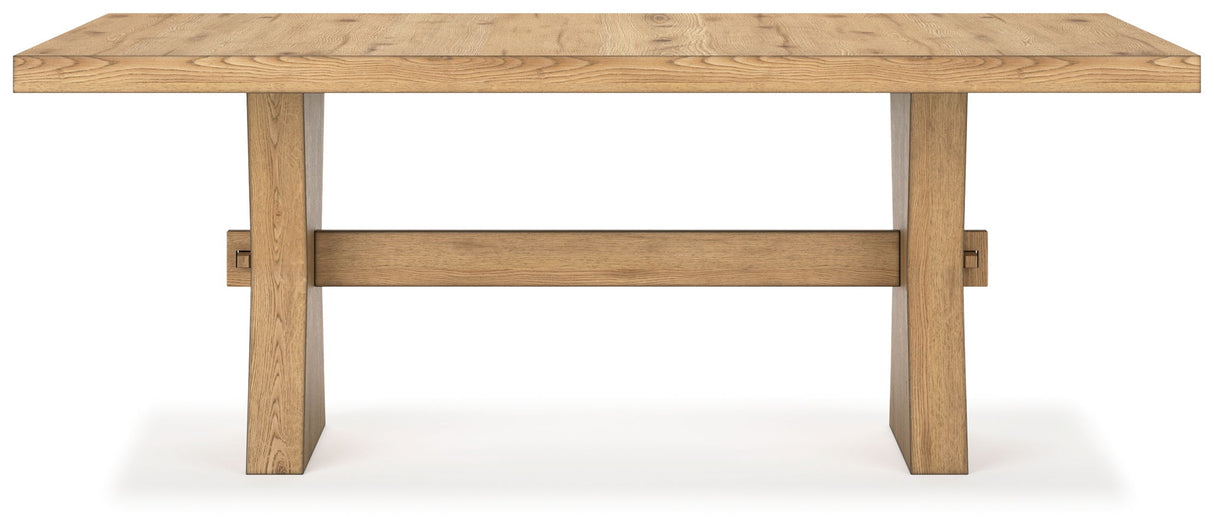 Galliden - Rectangular Dining Room Table - Light Brown