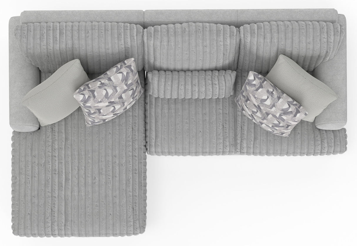 Titan - Sectional With Comfort Coil Seating And Accent Pillows Included