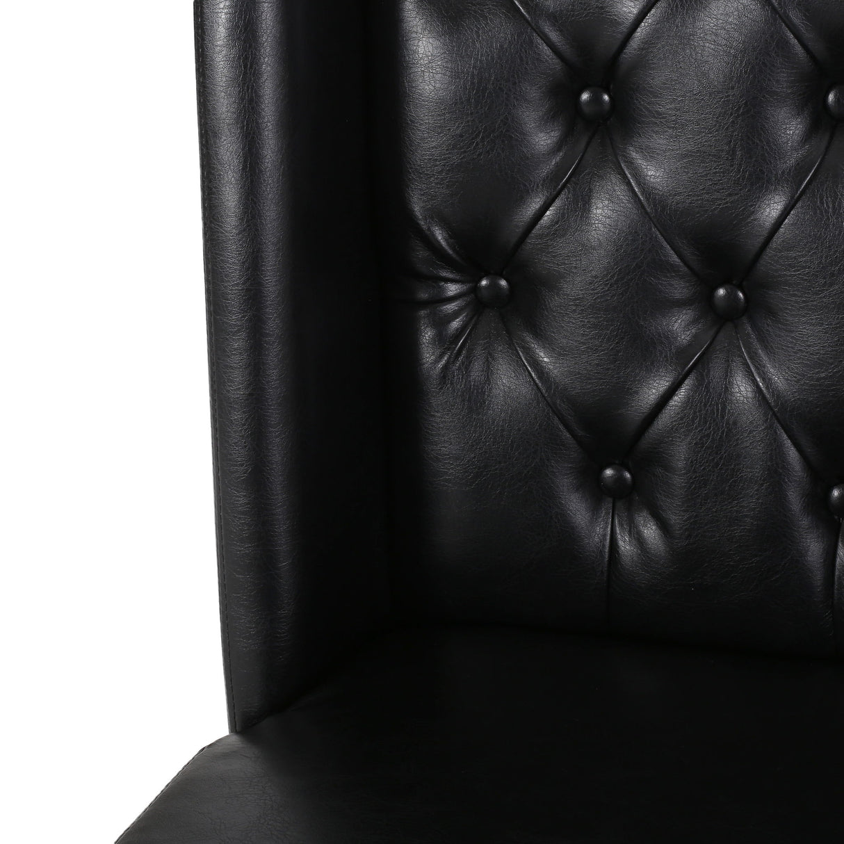 Sophisticated Tufted Dining Chair With High Back Design