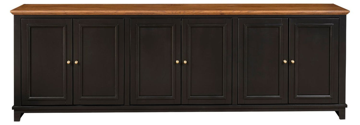 Sophia - 97" Console w/ 6 Doors - Black