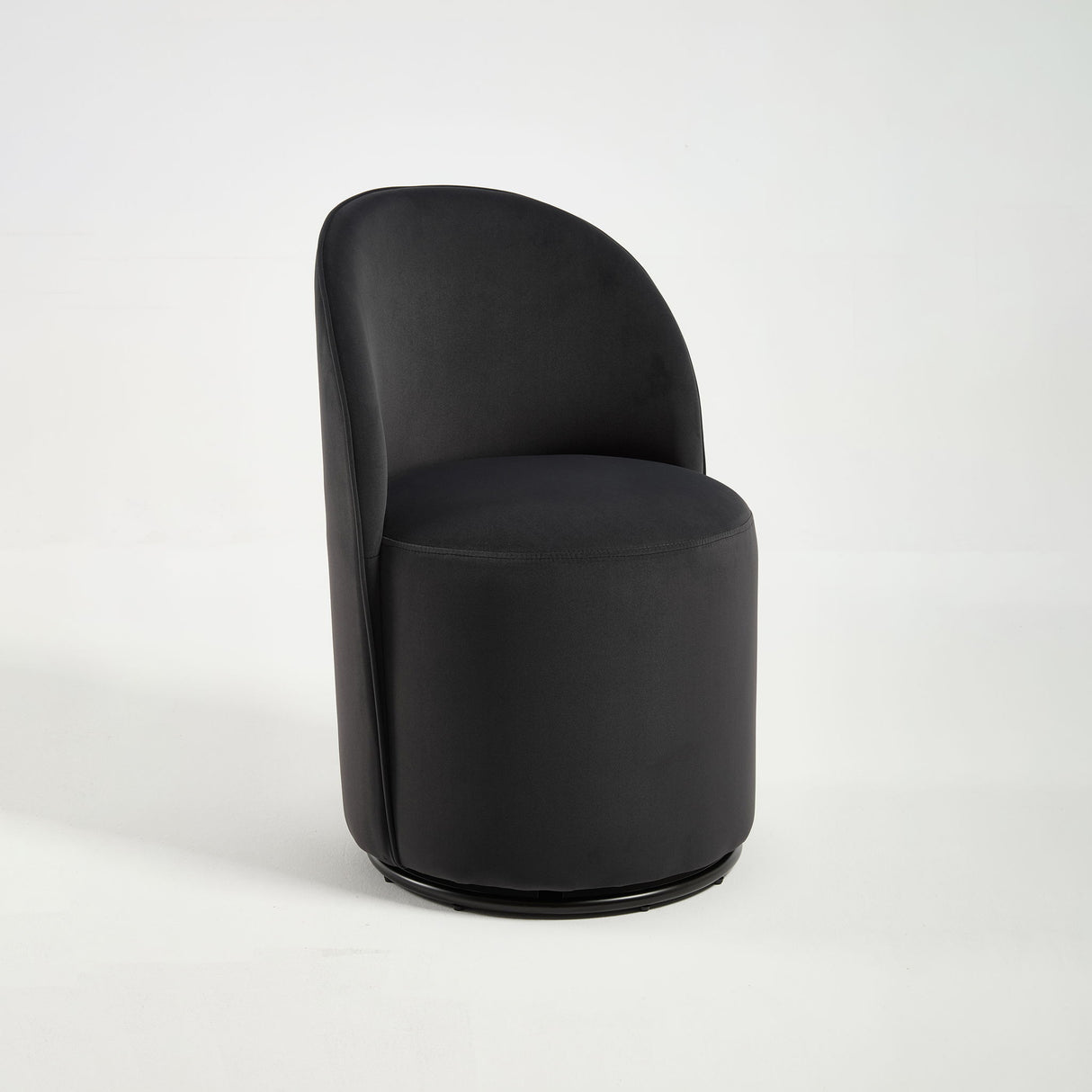 360 Degree Swivel Armless Dining Barrel Chair