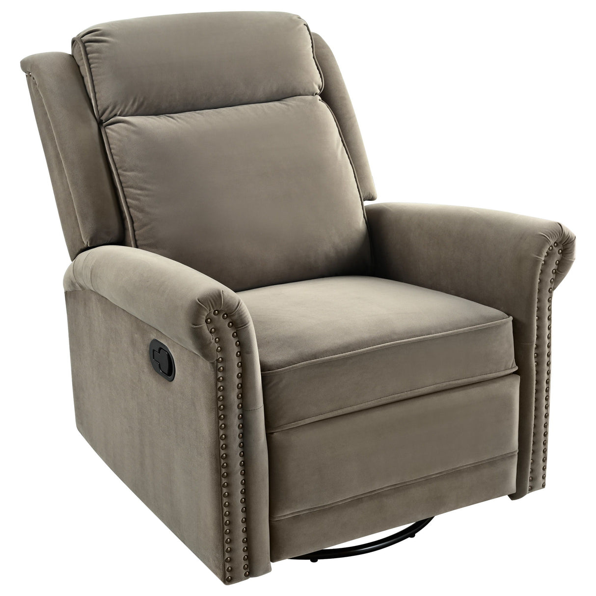 360 Degrees Swivel Recliner Manual Rocking Recliner Home With Adjustable Backrest