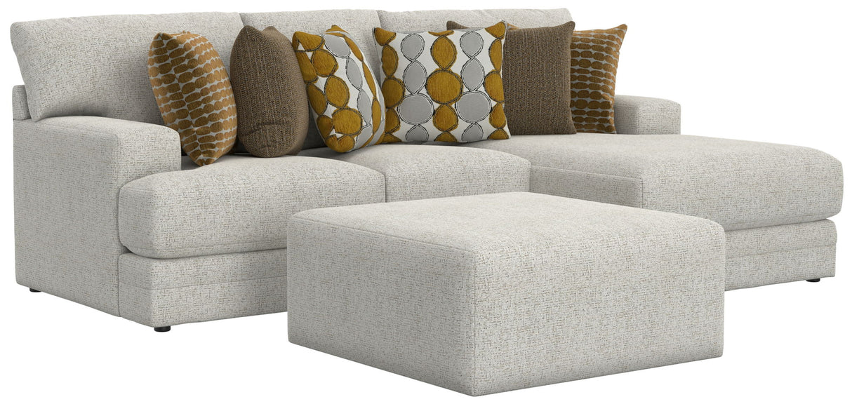 Tori - Sectional With Comfort Coil Seating, Cocktail Ottoman And Accent Pillows Included