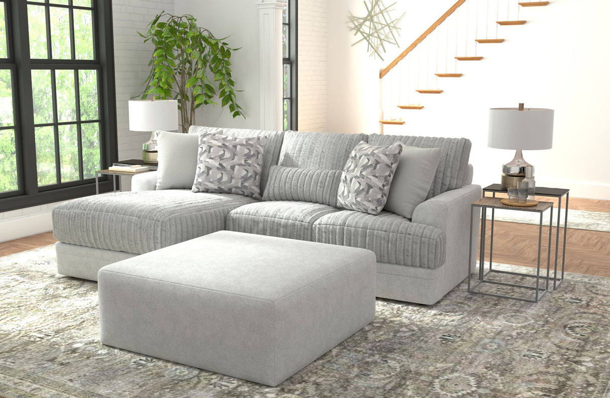Titan - Sectional With Comfort Coil Seating, Cocktail Ottoman And Accent Pillows Included