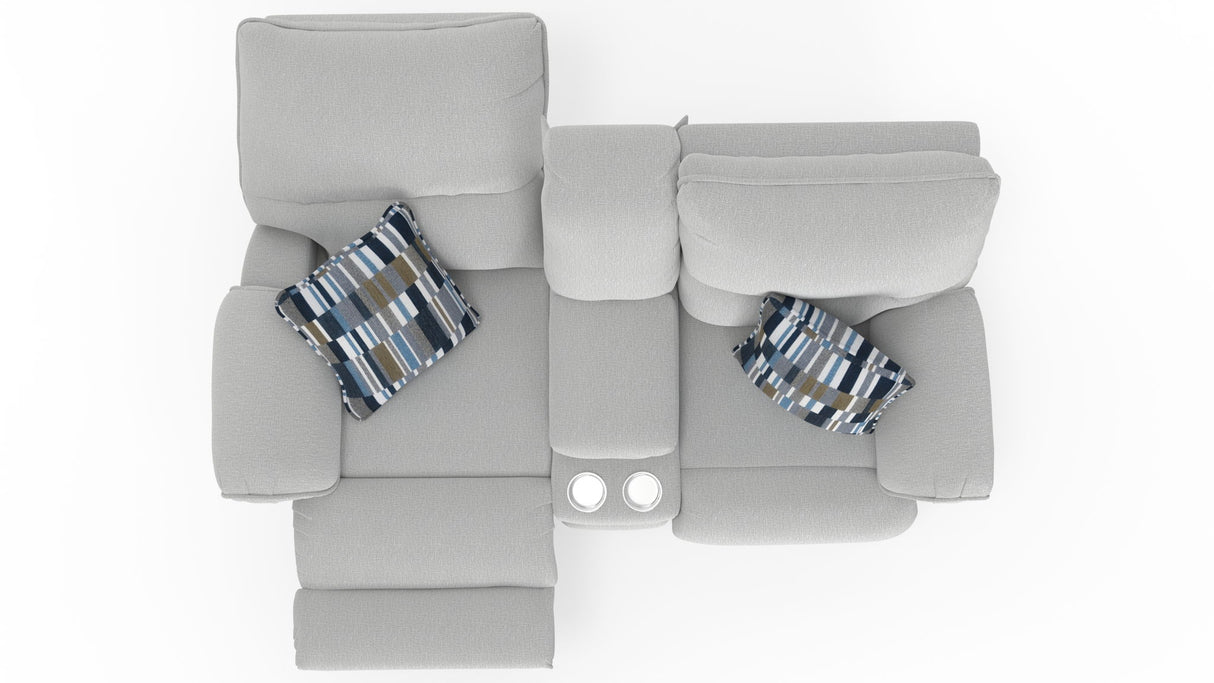 Lenny - Power Lay Flat Reclining Console Loveseat