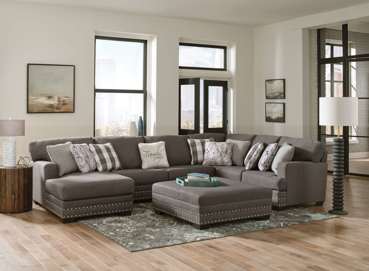 Crawford - Sectional With Cocktail Ottoman