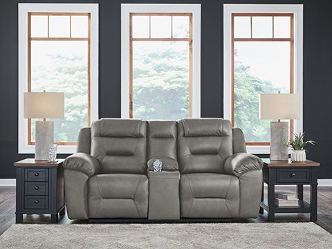 Heritage Dbl Reclining Loveseat w/ Console Leather