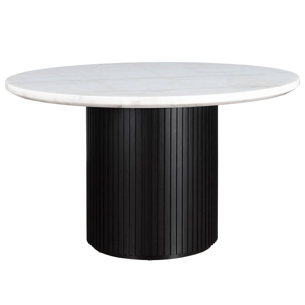 Colvin - Round 52" Marble Dining Table - White