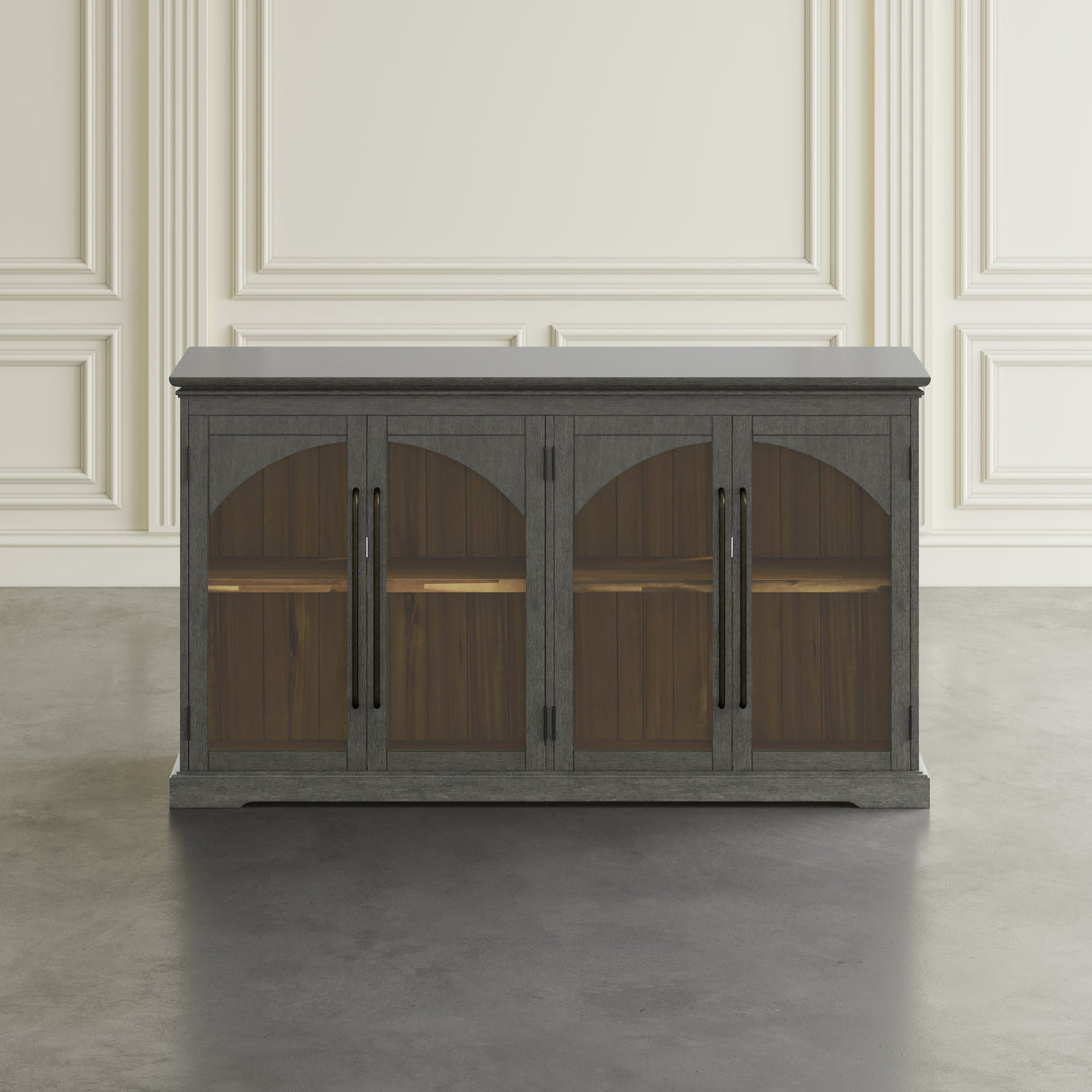 Archdale Gothic Arch 4 Door Accent Cabinet