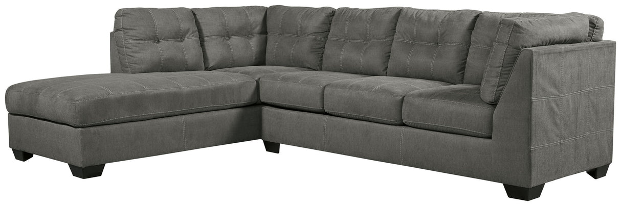 Pitkin - Left Arm Facing Corner Chaise 2 Pc Sectional - Slate