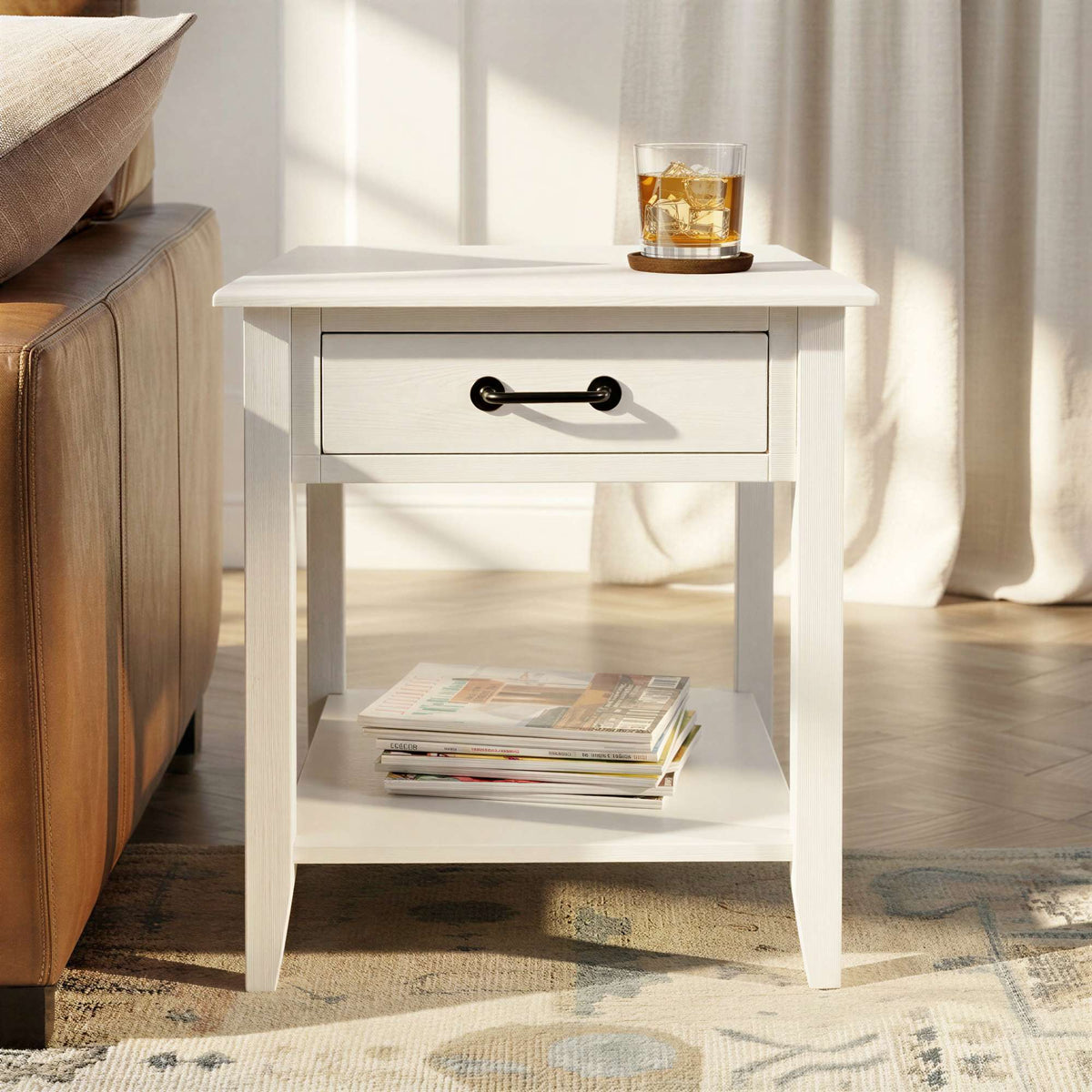 North Fork End Table with Drawer