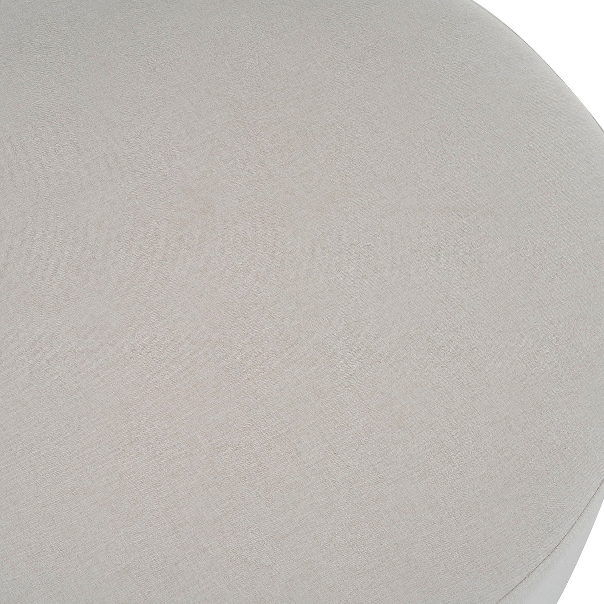 Round Ottoman, Minimalist Footstool - White