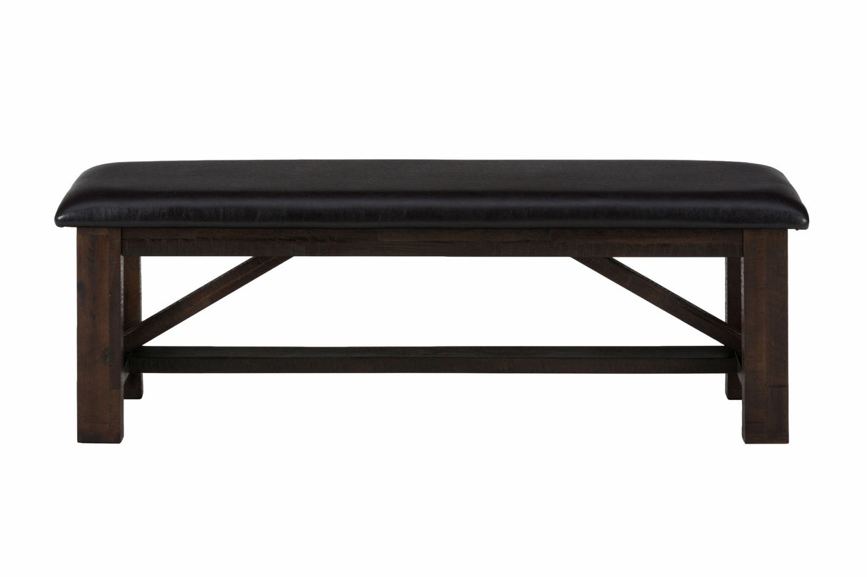 Kona Grove - Upholstered Bench - Chocolate Dark Brown