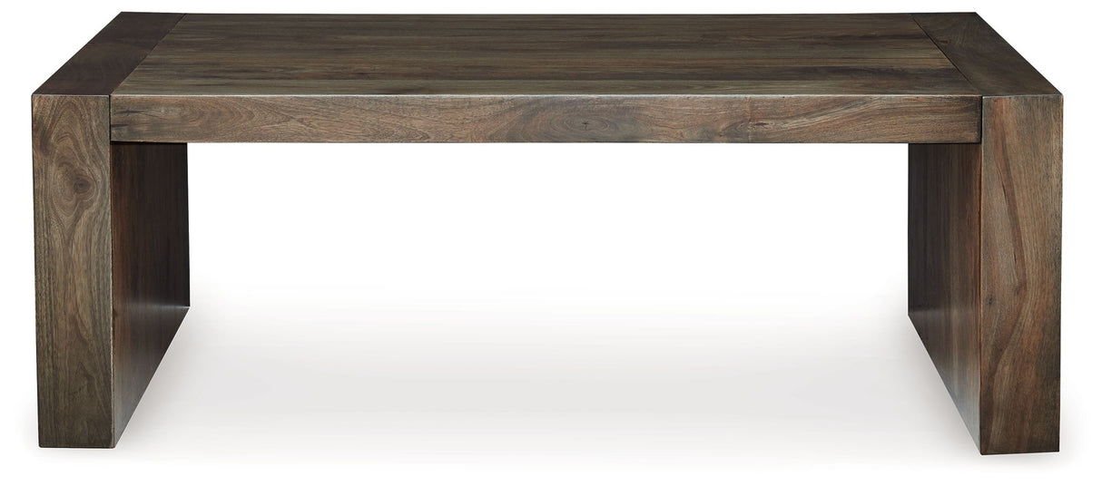 Dreggan - Rectangular Cocktail Table - Brown