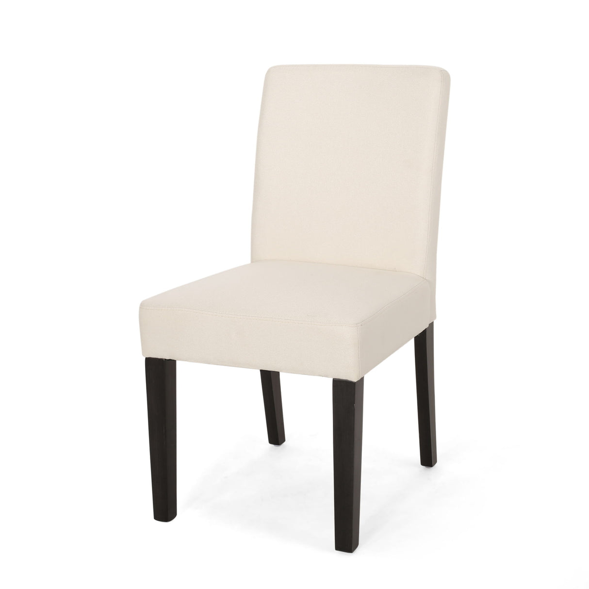 Contemporary Dining Chair With Upholstered Seating And Tapered Legs