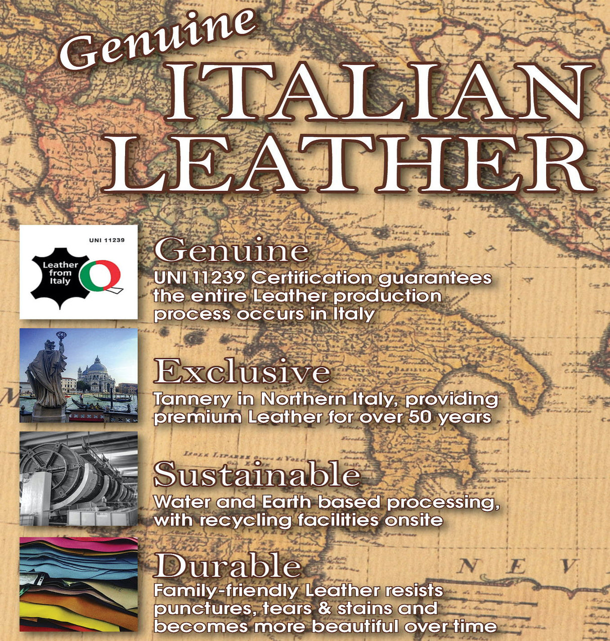 Roberto - Leather Ottoman - Cocoa