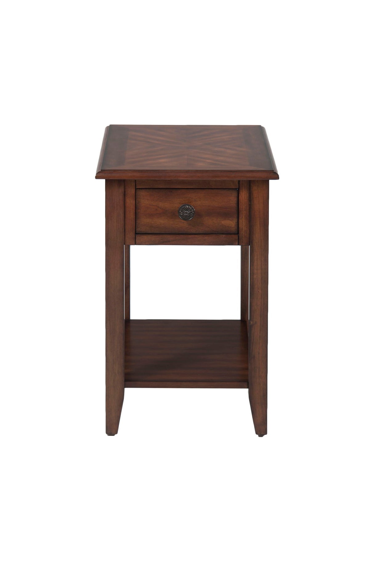 Nash - Chairside Table - Medium Brown