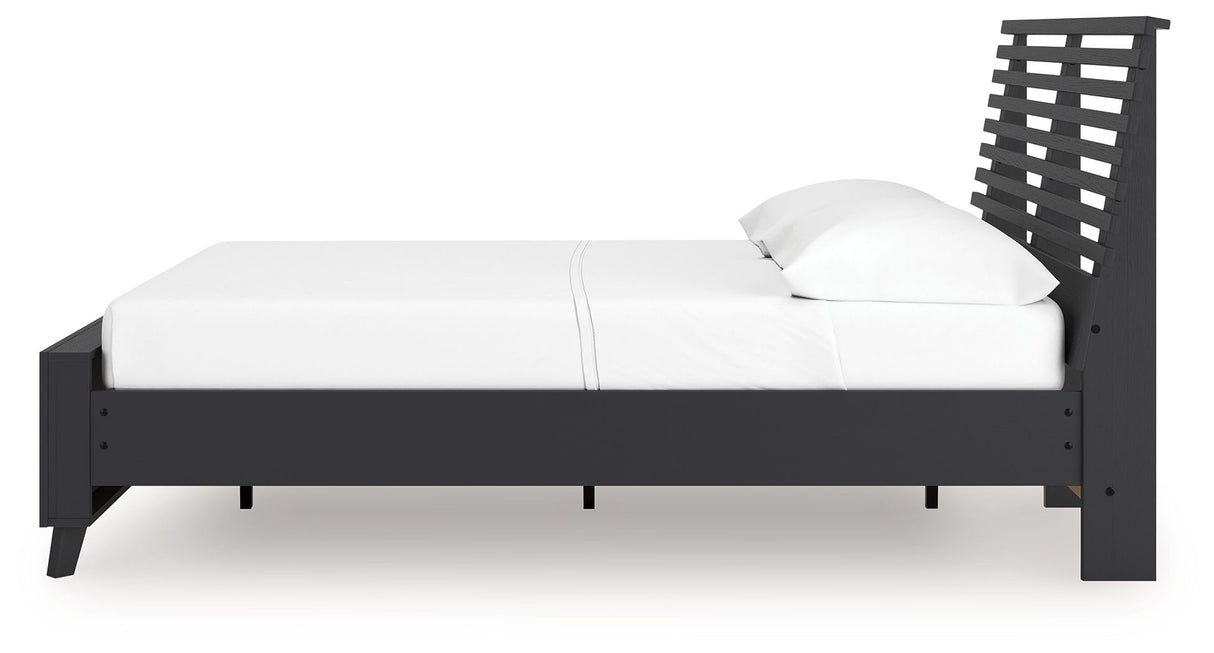Danziar - Slat Panel Bed