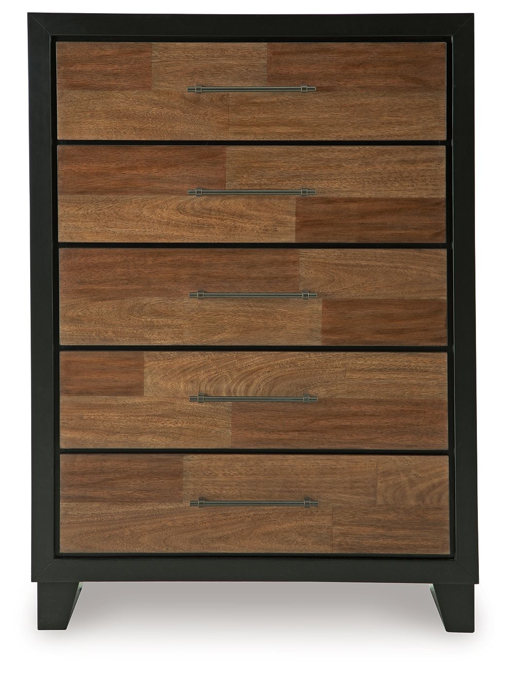 Kraeburn - Five Drawer Chest - Brown / Black