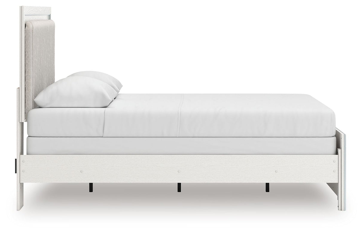 Zuraleus - Queen Upholstered Panel Bed - White