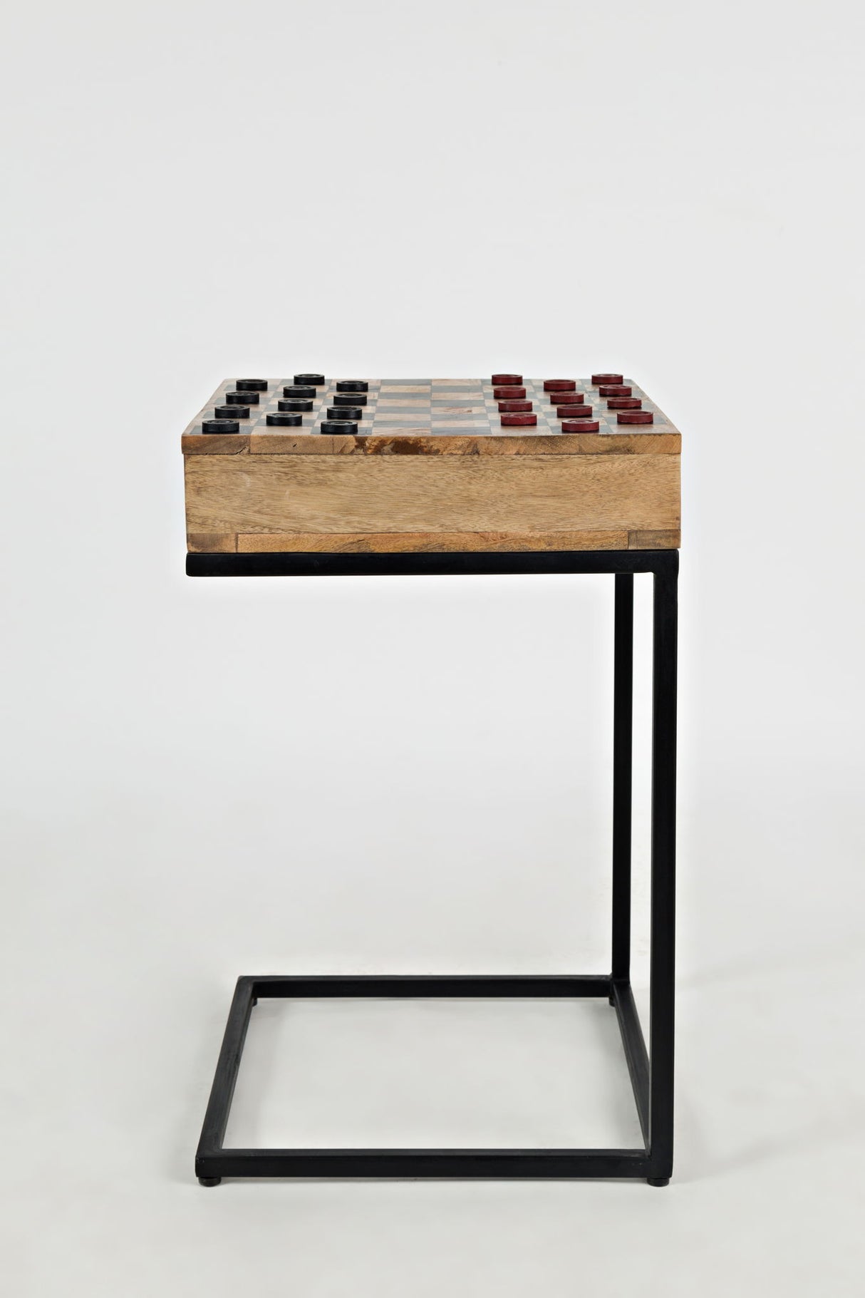 Global Archive - Fairchild Checkerboard C-Table - Natural Brown