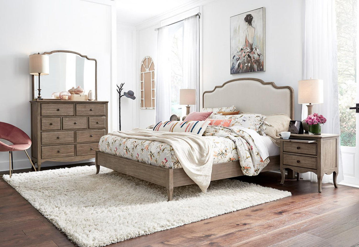 Cal King Upholstered Bed