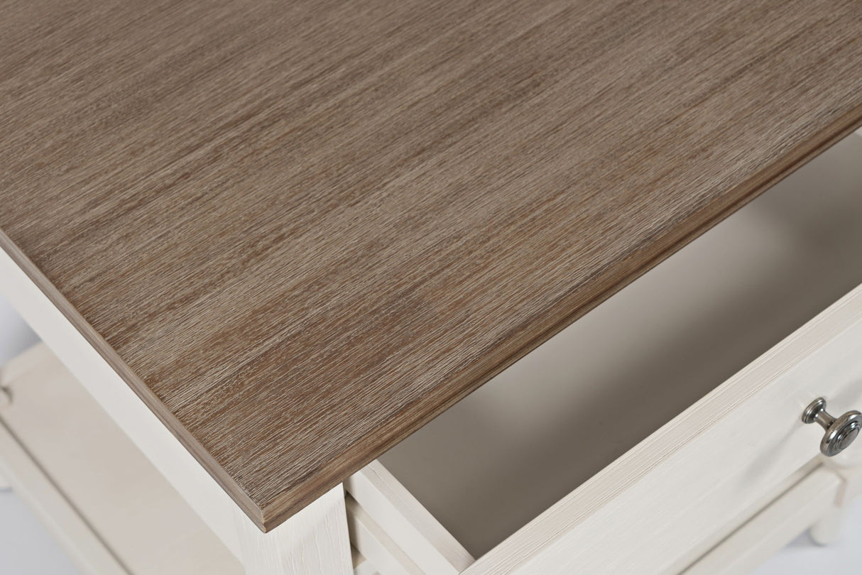 Grafton Farms - End Table - Brushed White