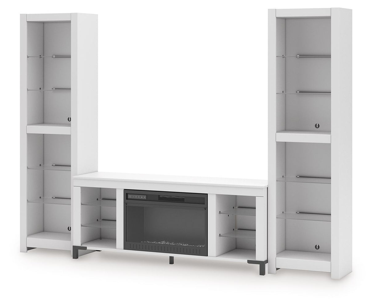 Brollevi - 3-Piece Entertainment Center - White