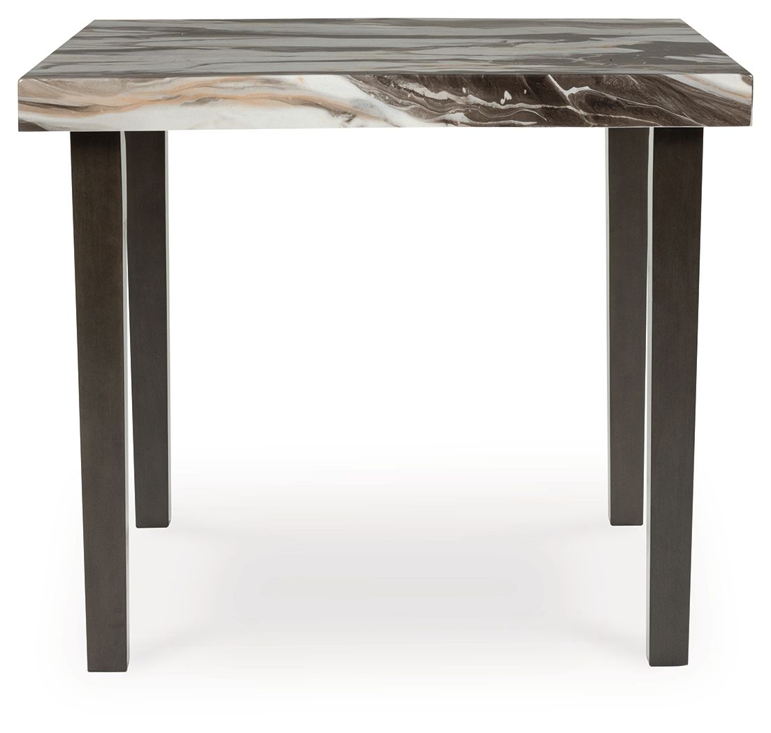 Jeshina - Square Dining Room Counter Table - Dark Brown / Beige
