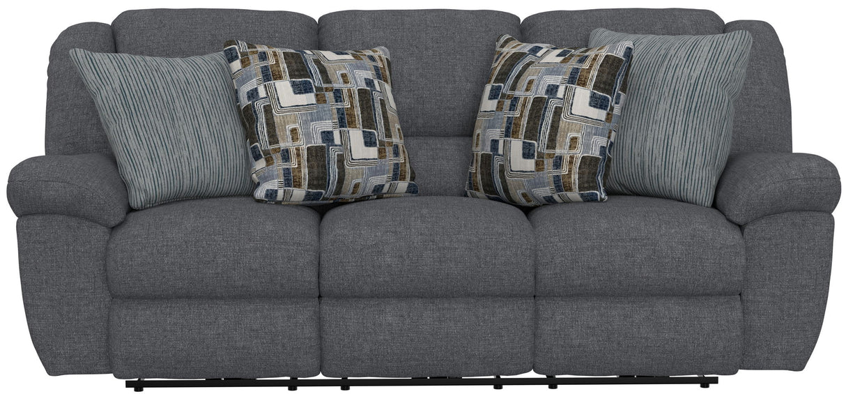 Trifecta - Sofa With 3 Recliners and Drop Down Table