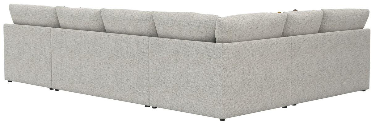 Tori - Sectional With Comfort Coil Seating, Cocktail Ottoman And Accent Pillows Included