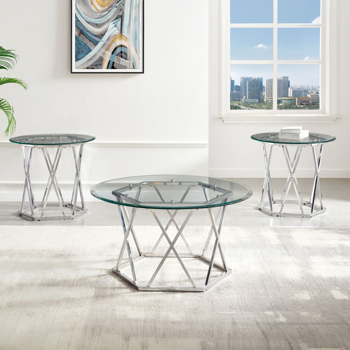 Escondido - End Table - Silver